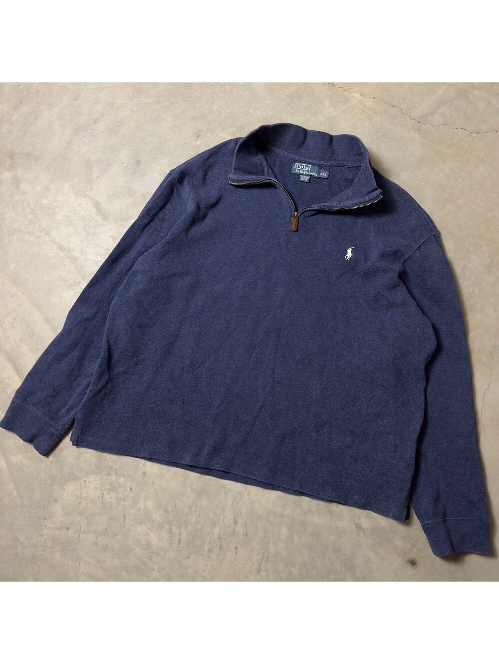 Polo Ralph Lauren Quarter Zip Pullover Mens XXL Navy